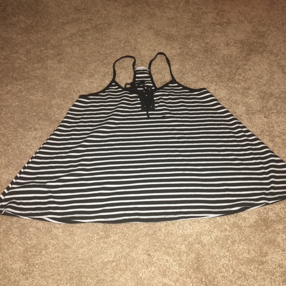 Black and white tank top